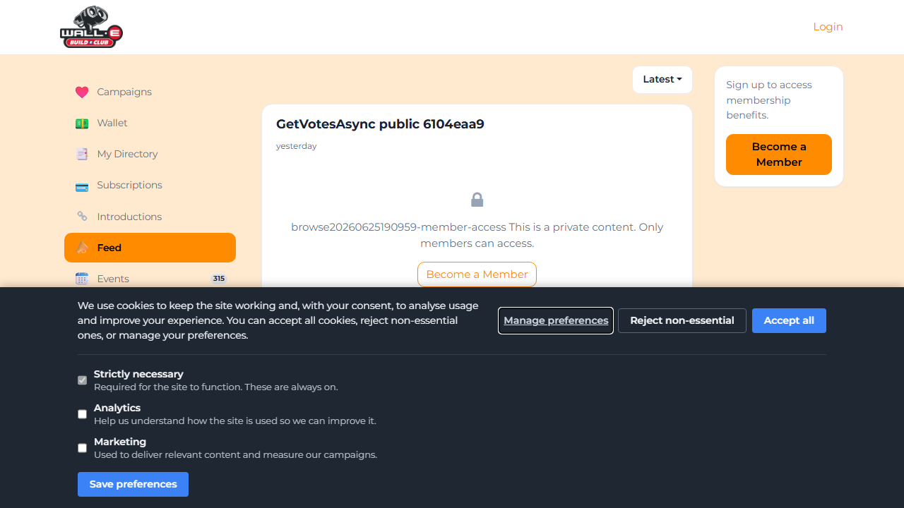 Manage preferences